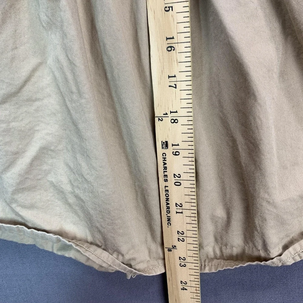 Ralph Lauren Shirt Dress Girls 6 Beige Twill Long Sleeve Button Front‎ Casual